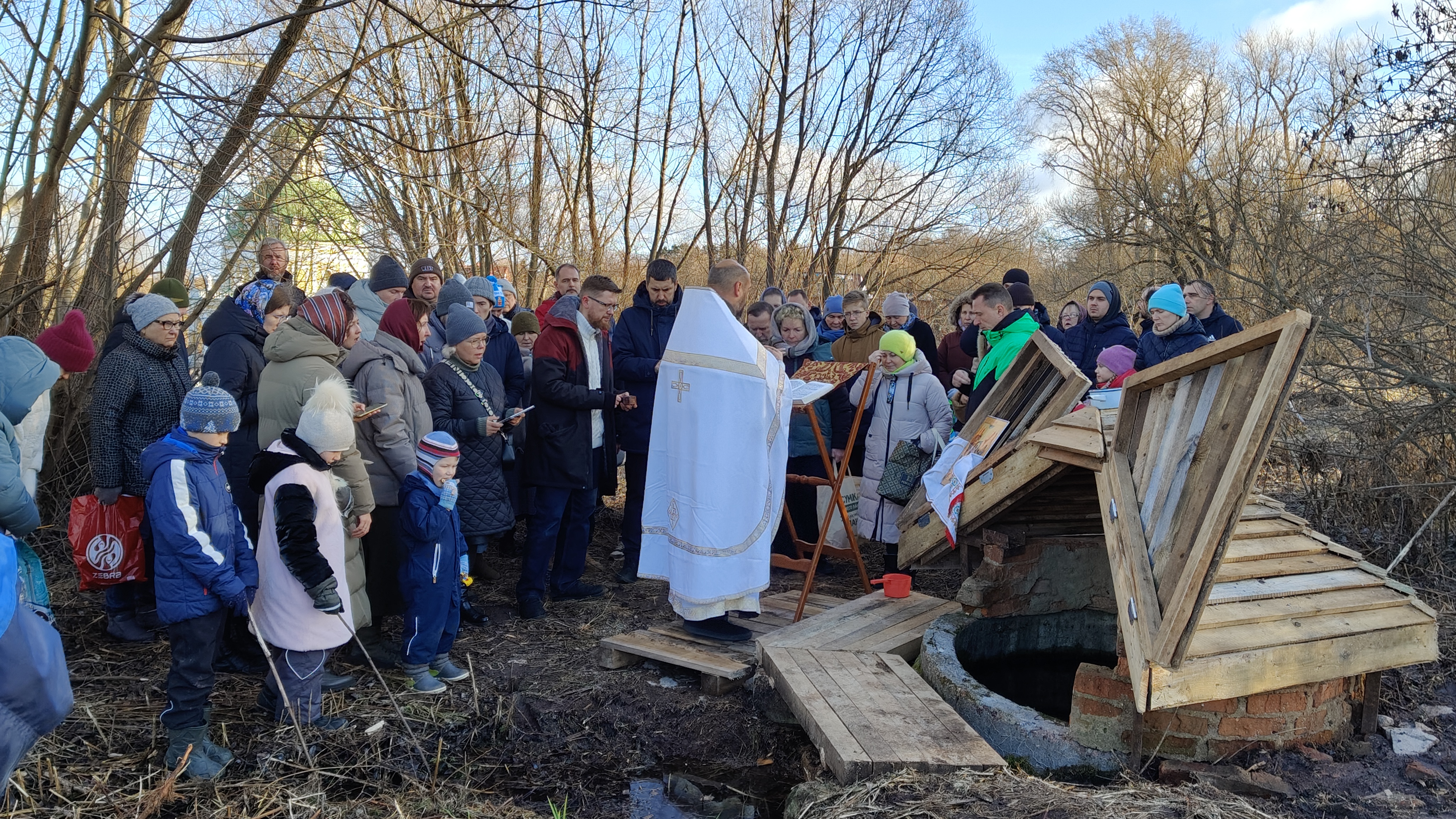 Освящение воды в Подмоклове